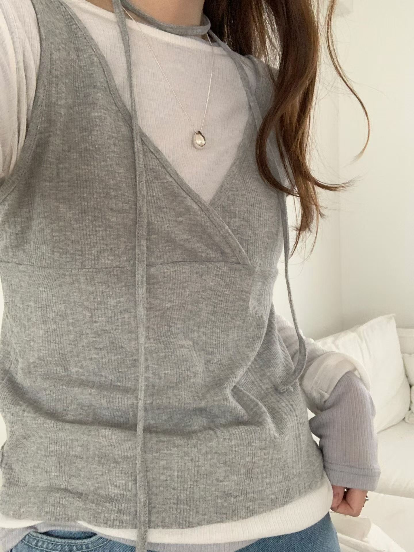 GAMGAK/NEMORETHING韓國東大門直郵女士新品人氣吊帶背心GAMGAK/NEMORETHING吊帶/背心