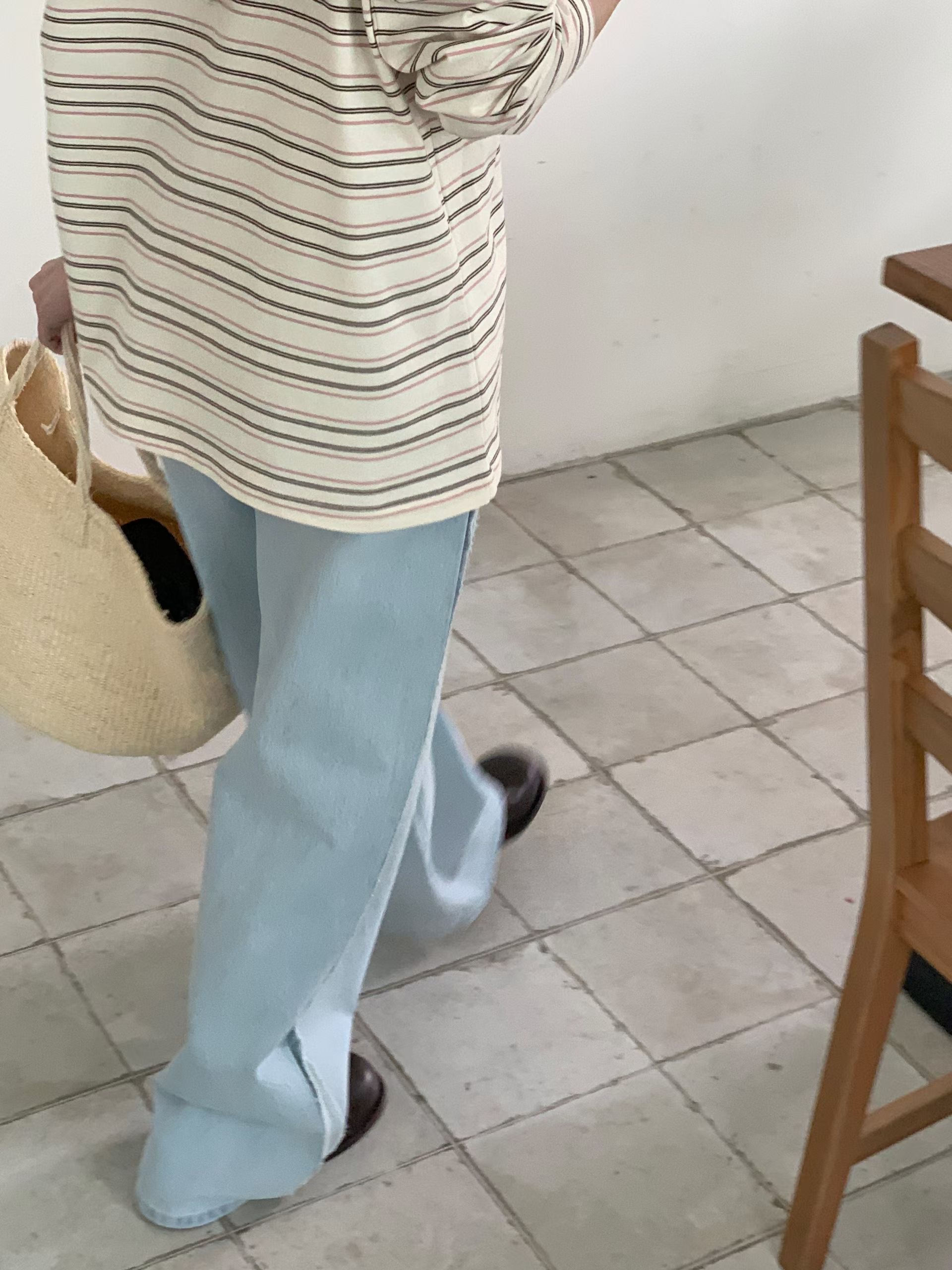 GAMGAK/NEMORETHING韓國東大門代購女裝新款時尚牛仔褲流蘇GAMGAK/NEMORETHING牛仔褲