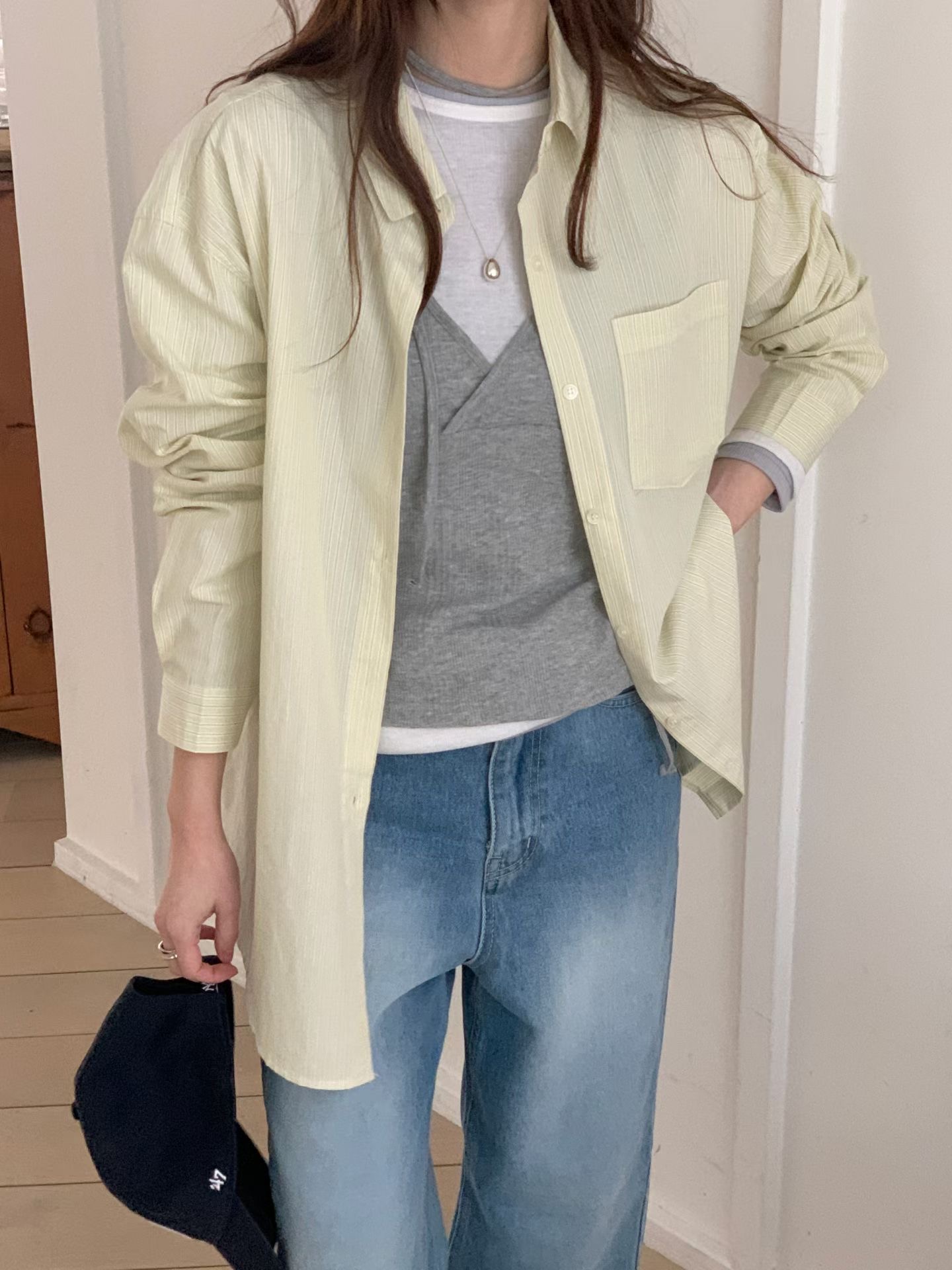 GAMGAK/NEMORETHING韓國直郵女士新款推薦熱賣襯衫蕾絲衫GAMGAK/NEMORETHING襯衫/蕾絲衫圖色1