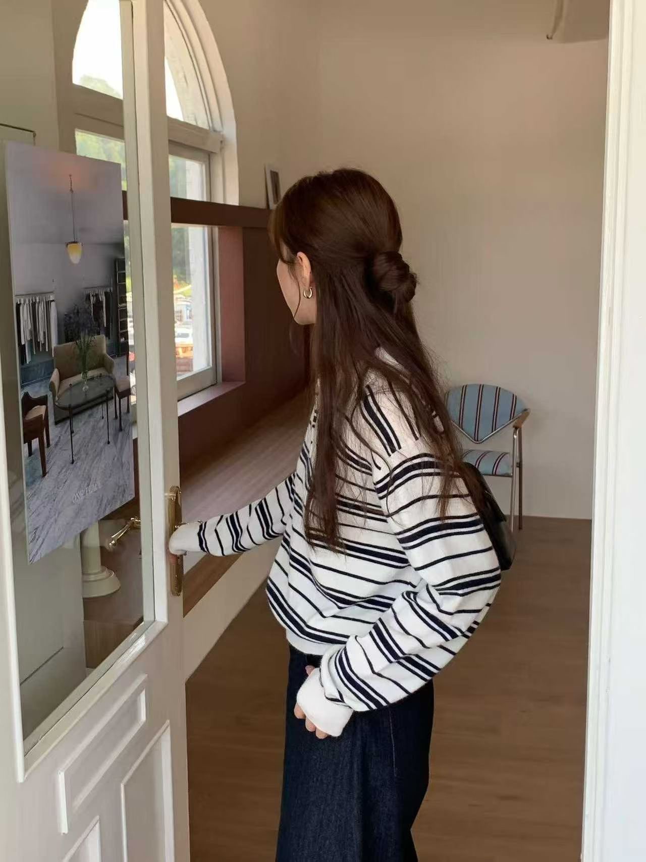 GAMGAK/NEMORETHING韓國直郵實拍女士新款推薦休閑針織衫GAMGAK/NEMORETHING針織衫