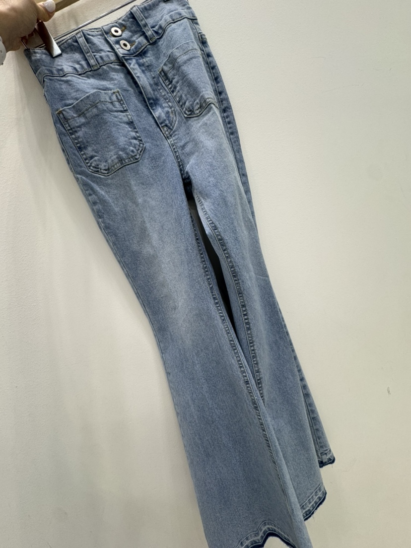 RIAH韓國代購女士新款時尚真品休閑推薦熱賣人氣26春夏牛仔褲RIAH牛仔褲