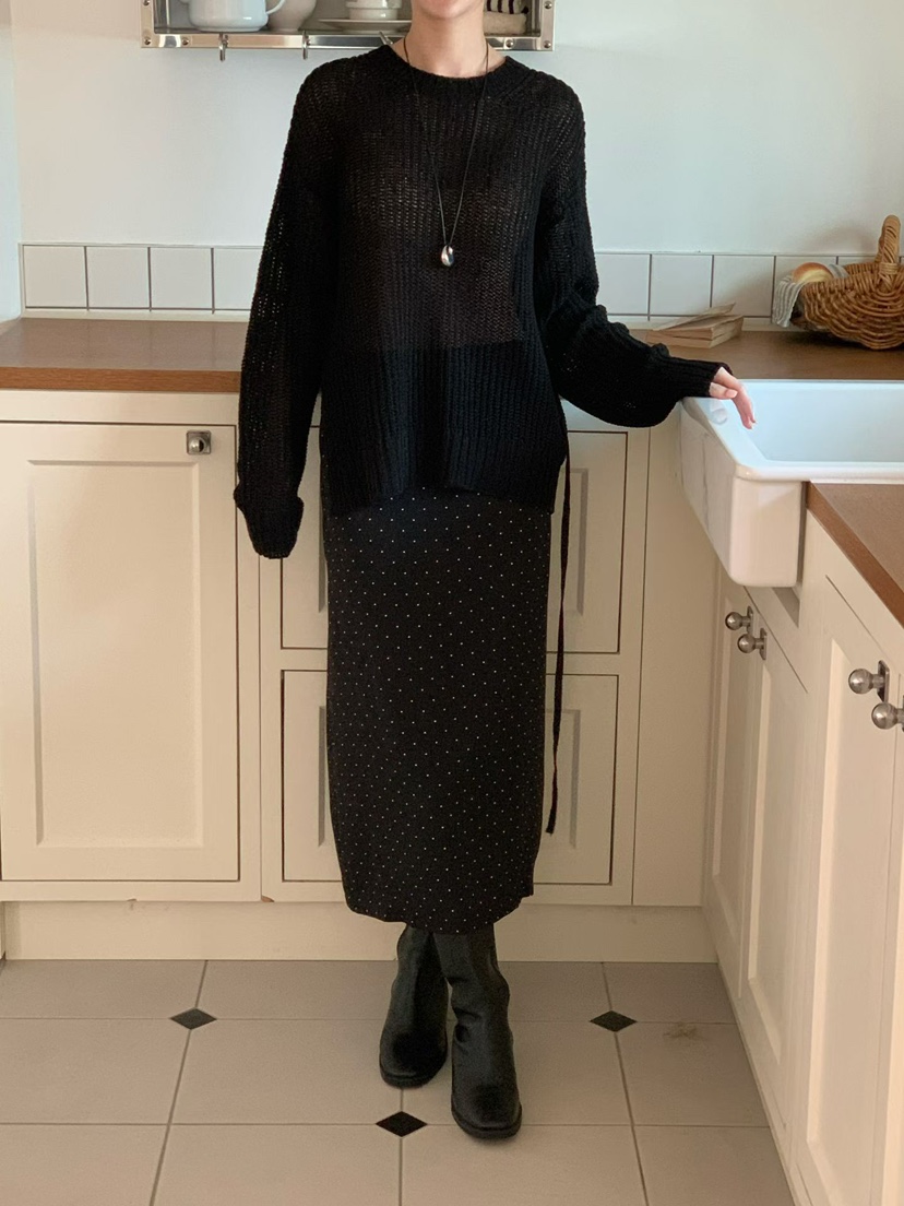 BINUS東大門實拍女裝新品熱賣26春夏時尚職業推薦真品長裙BINUS長裙