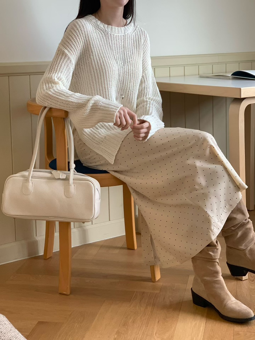 BINUS東大門實拍女裝新品熱賣26春夏時尚職業推薦真品長裙BINUS長裙