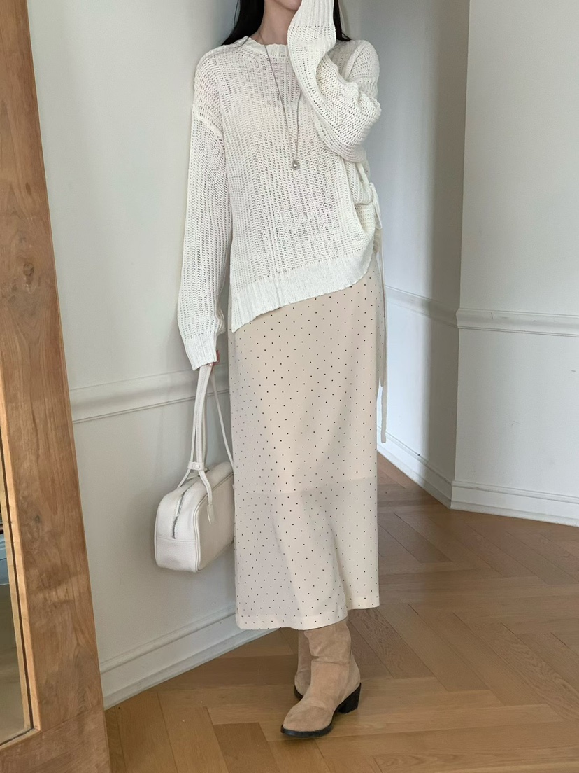 BINUS東大門實拍女裝新品熱賣26春夏時尚職業推薦真品長裙BINUS長裙