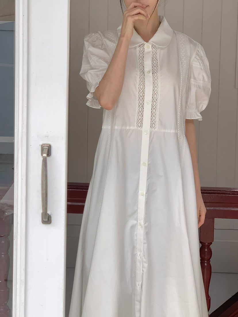 BINUS韓國直郵女士新款休閑熱賣26春夏人氣職業連衣裙復古BINUS連衣裙