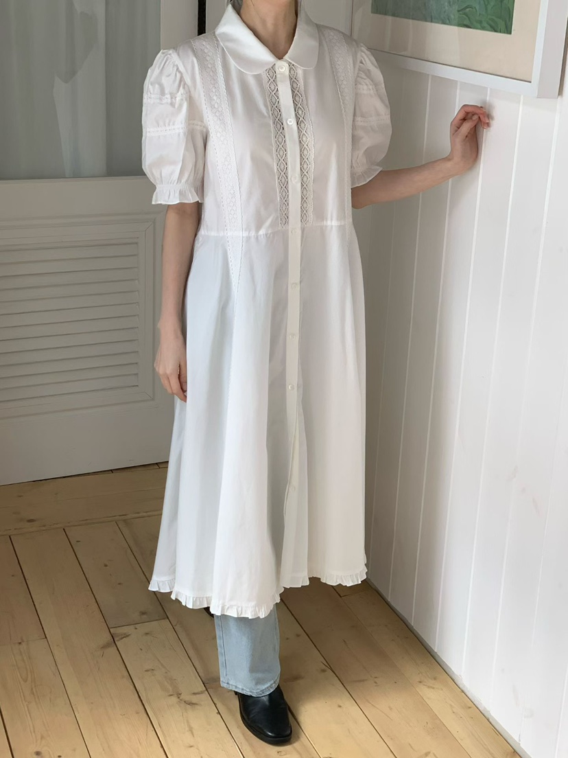 BINUS韓國直郵女士新款休閑熱賣26春夏人氣職業連衣裙復古BINUS連衣裙