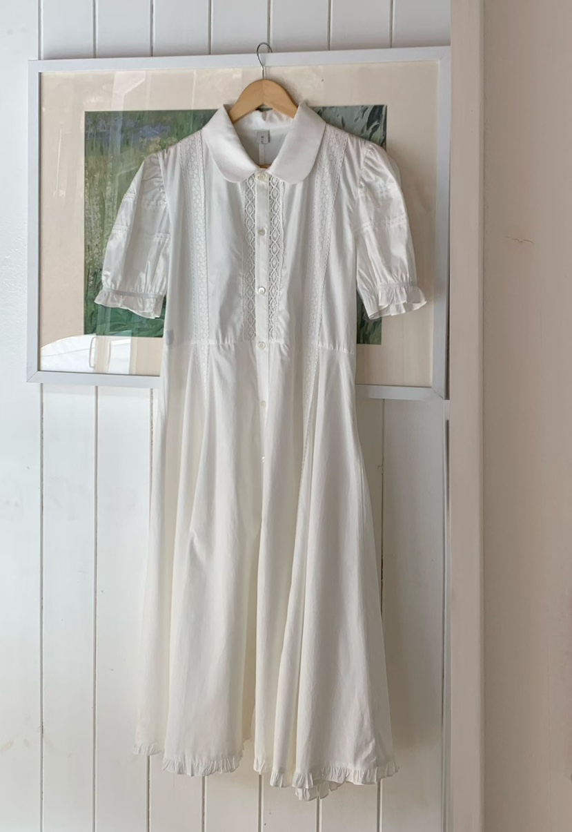 BINUS韓國直郵女士新款休閑熱賣26春夏人氣職業連衣裙復古BINUS連衣裙圖色1