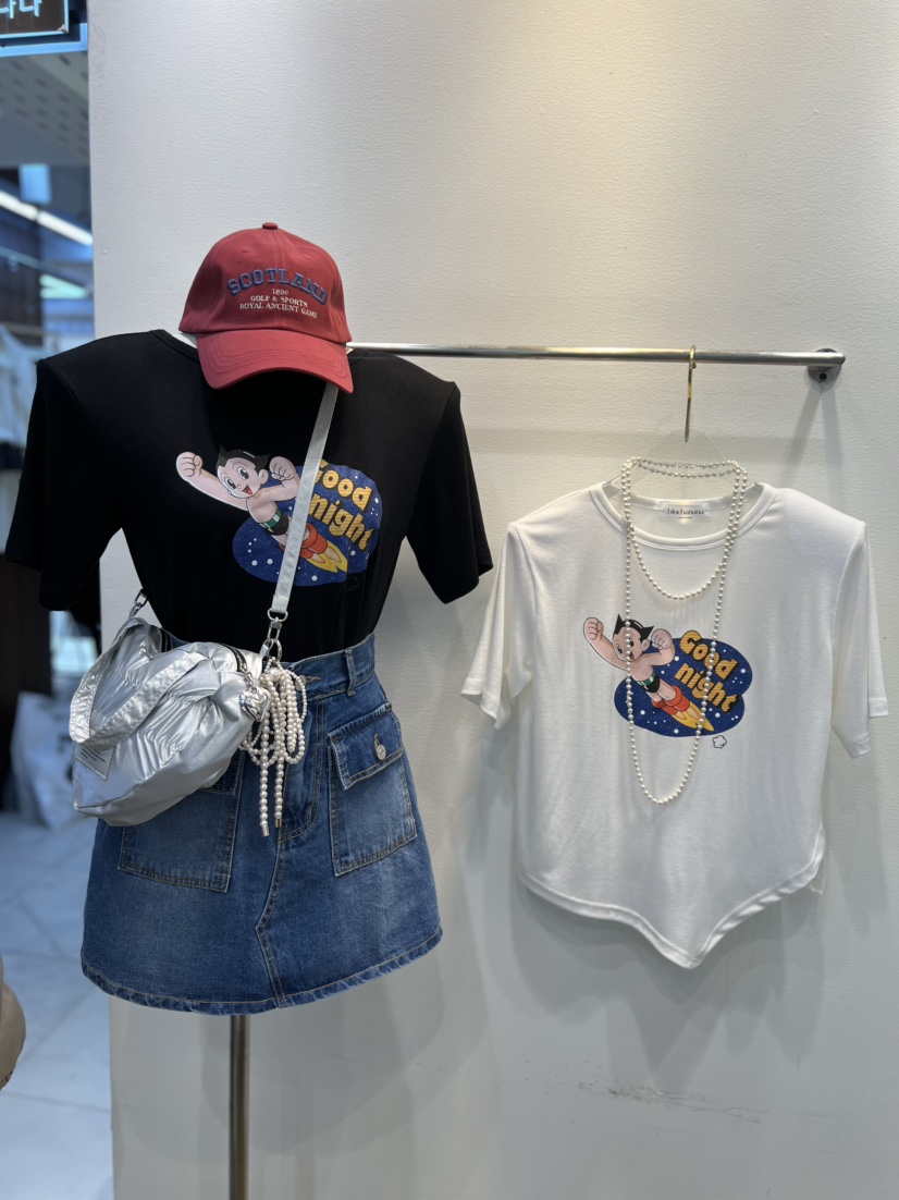 BLUE BANANA韓國代購女士新品26春夏休閑人氣T恤不含配飾BLUE BANANAT恤