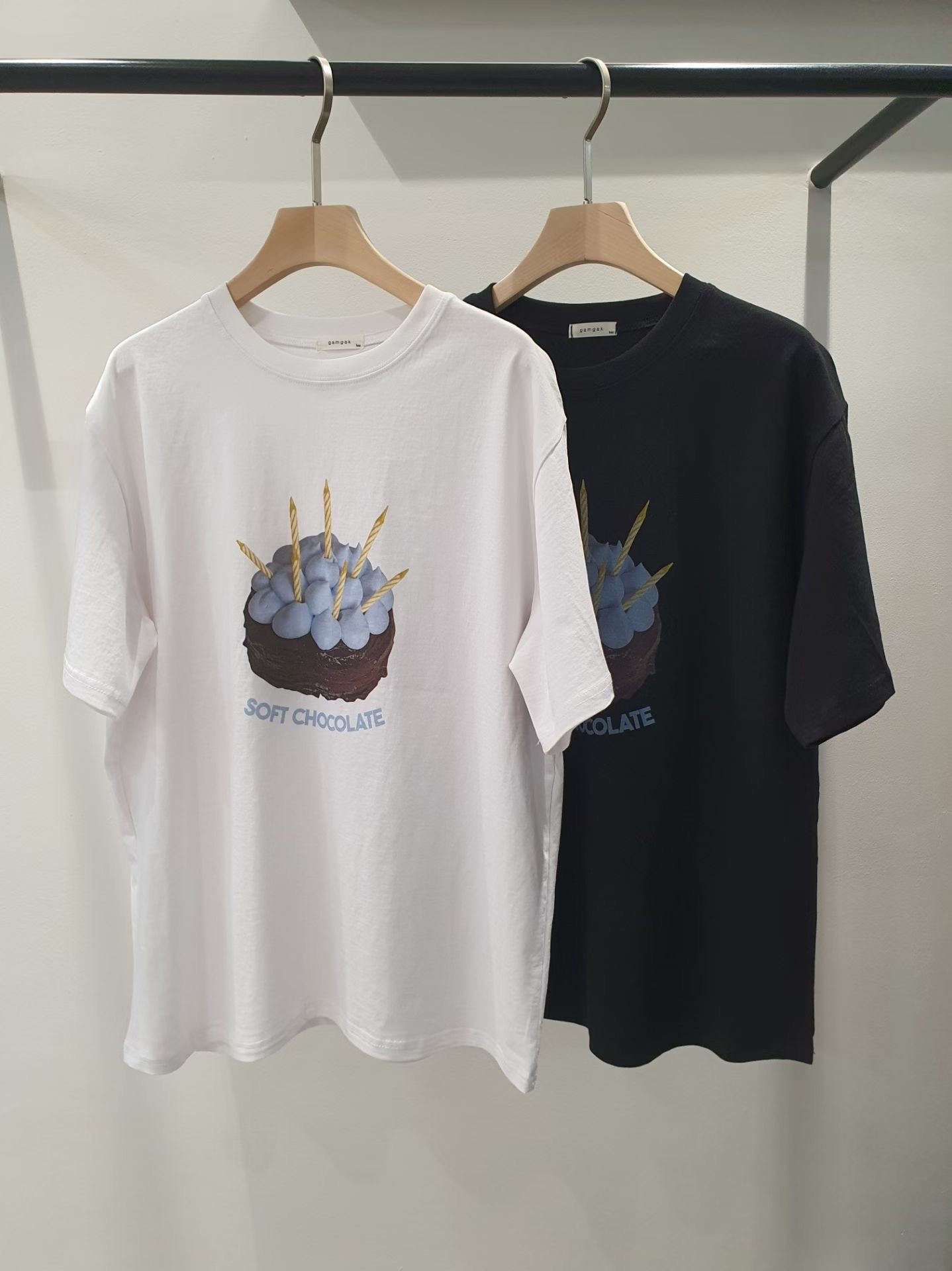 GAMGAK/NEMORETHING韓國直郵女裝新品人氣休閑T恤不含內搭GAMGAK/NEMORETHINGT恤圖色2左二色