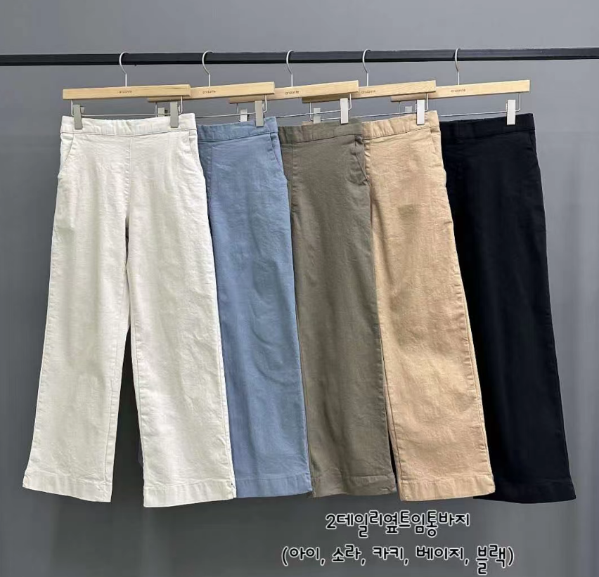 ANDANTE韓國直郵實拍女士新品26春夏時尚熱賣人氣休閑休閑褲ANDANTE休閑褲圖色5左五色