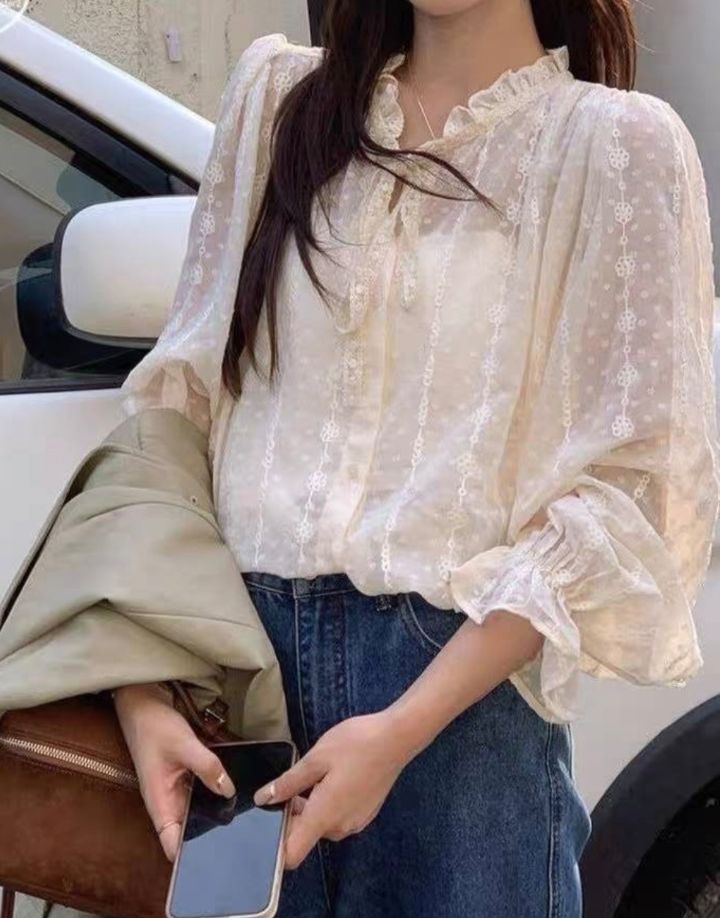 BLING BLING-S/RICO韓國直郵女裝新品人氣襯衫蕾絲衫不含吊帶BLING BLING-S/RICO襯衫/蕾絲衫