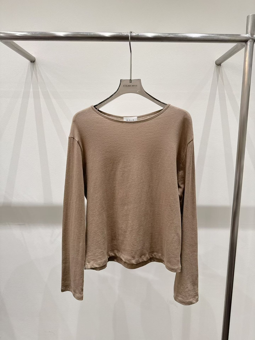 BINUS韓國代購女士新品推薦熱賣職業人氣時尚26春夏長袖T恤BINUS長袖T恤圖色4