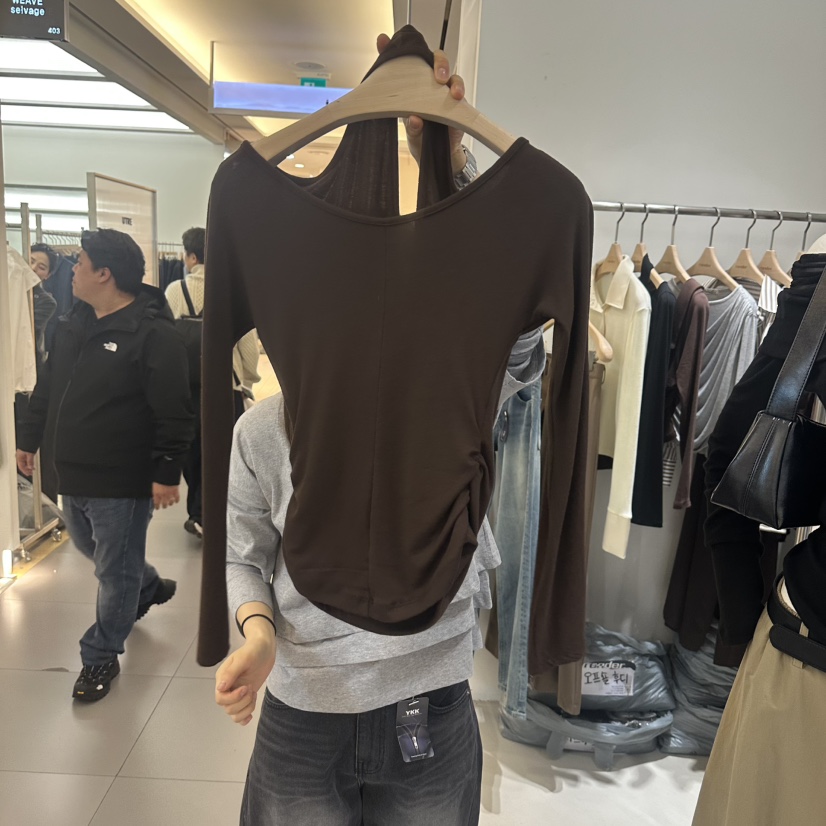 RENDER東大門直郵女裝新款休閑真品26春夏推薦職業長袖T恤RENDER長袖T恤