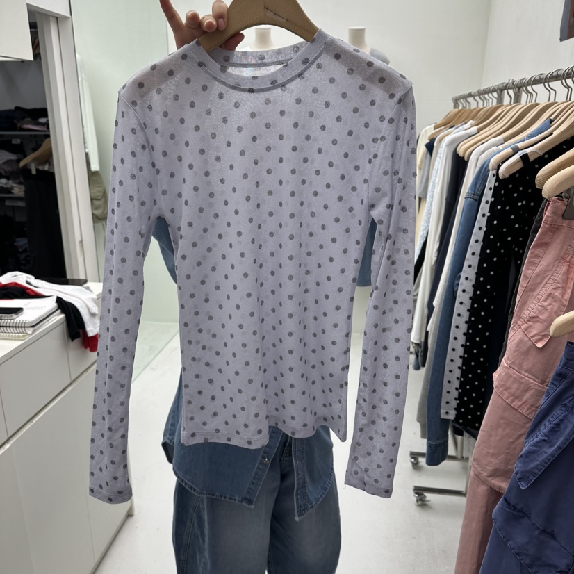 CHAV韓國直郵女裝新品人氣26春夏時尚熱賣職業真品長袖T恤CHAV長袖T恤圖色1