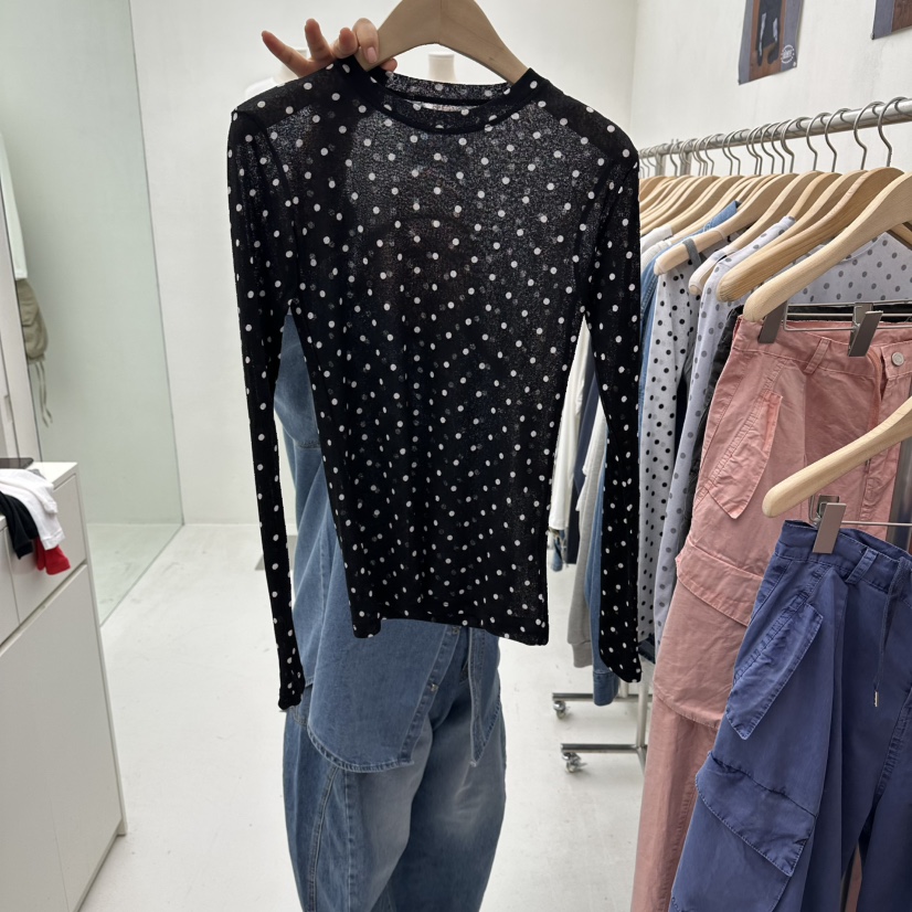 CHAV韓國直郵女裝新品人氣26春夏時尚熱賣職業真品長袖T恤CHAV長袖T恤圖色2