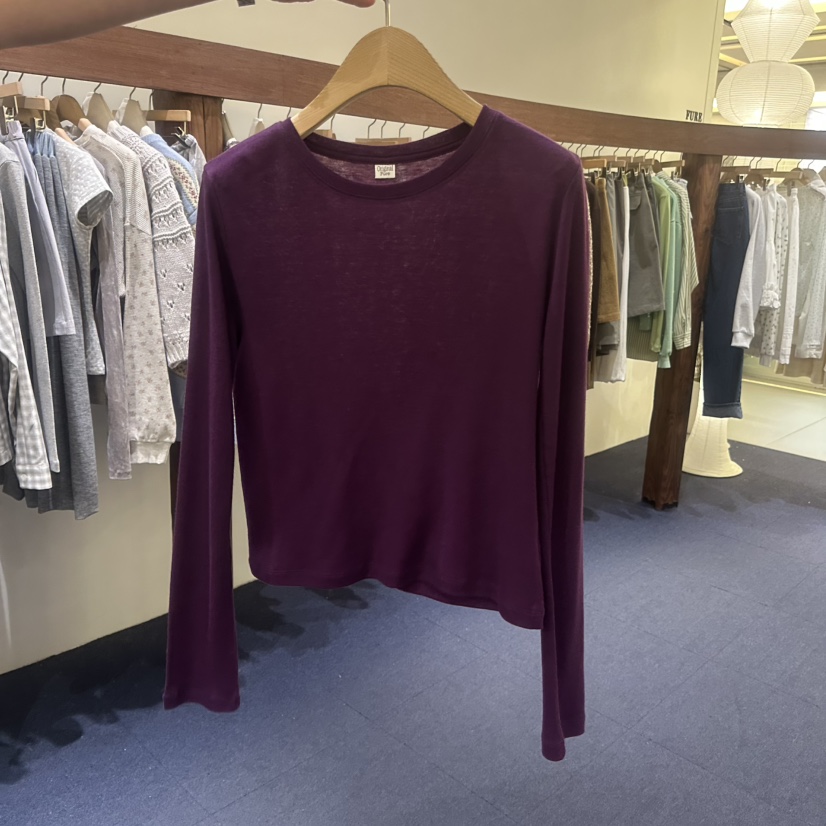 FURE韓國代購女裝新品26春夏推薦熱賣時尚真品人氣長袖T恤FURE長袖T恤圖色2