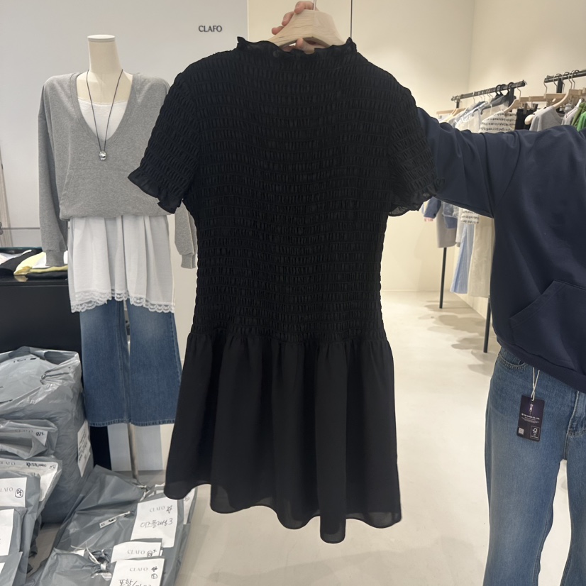 CLAFO韓國直郵女士新品推薦真品休閑人氣熱賣職業時尚連衣裙CLAFO連衣裙