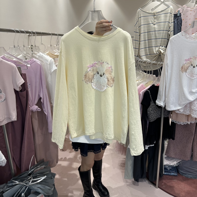 MIMME/LOOKK東大門直郵女裝新款職業人氣熱賣時尚長袖T恤MIMME/LOOKK長袖T恤圖色2