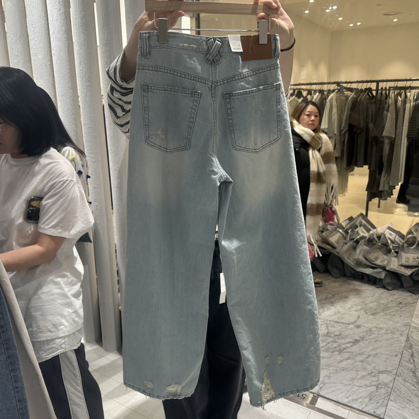 GRAYMELLOW韓國直郵女士新款時尚真品推薦人氣熱賣牛仔褲GRAYMELLOW牛仔褲