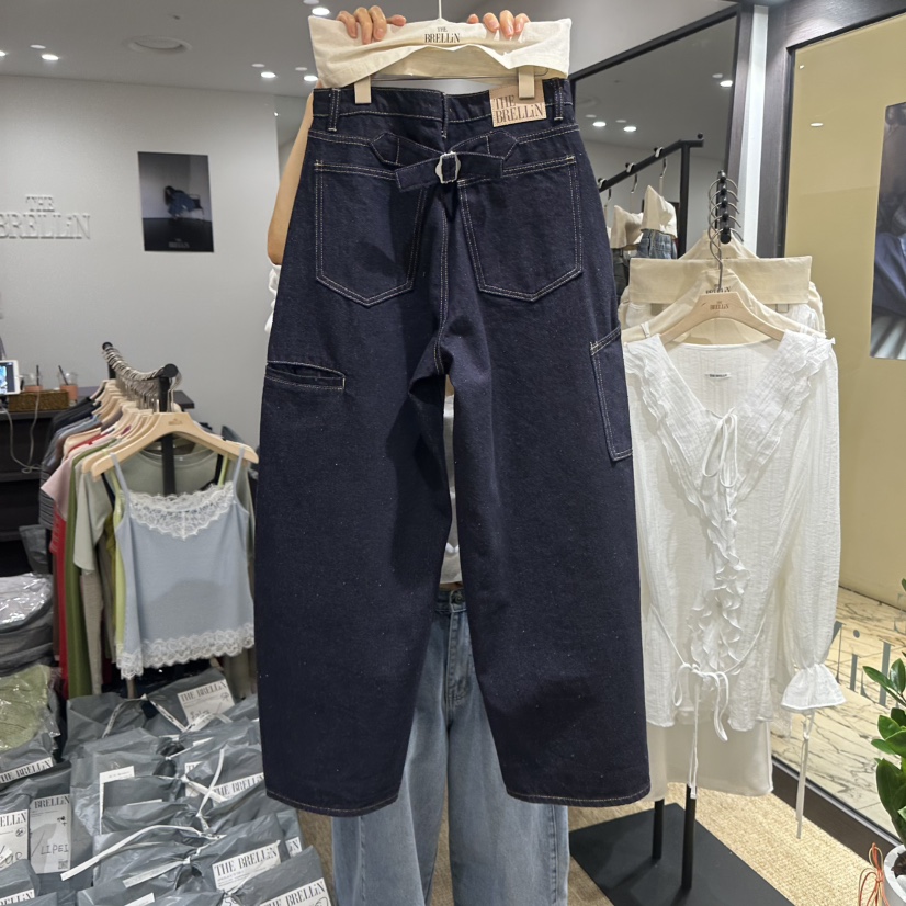 BRELLIN東大門直郵女裝新款人氣休閑26春夏推薦職業牛仔褲BRELLIN牛仔褲