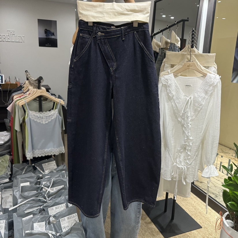 BRELLIN東大門直郵女裝新款人氣休閑26春夏推薦職業牛仔褲BRELLIN牛仔褲圖色1