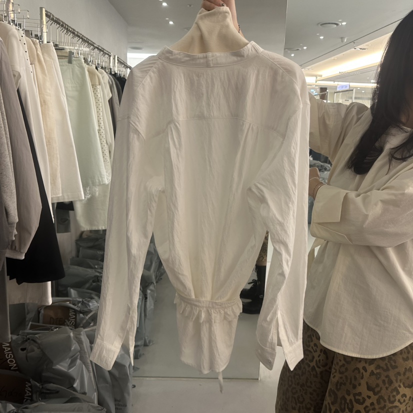 DOUBLE STANDARD/LE SMOKING/MAISONSTAFF韓國直郵女士新品熱賣襯衫蕾絲衫MAISONSTAFF襯衫/蕾絲衫