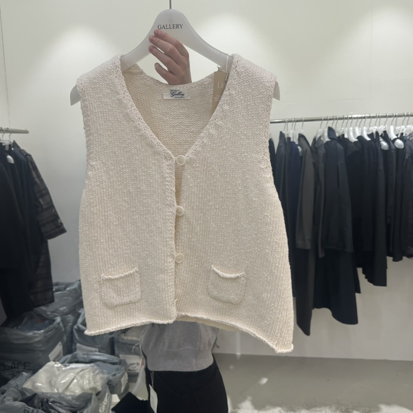 GALLERY-P韓國直郵女士新款26春夏推薦時尚休閑熱賣馬甲GALLERY-P馬甲圖色1