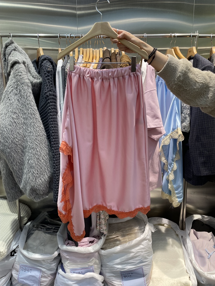 MENDL S東大門代購女士新品26春夏推薦半身裙中短裙蕾絲MENDL S半身裙/中短裙