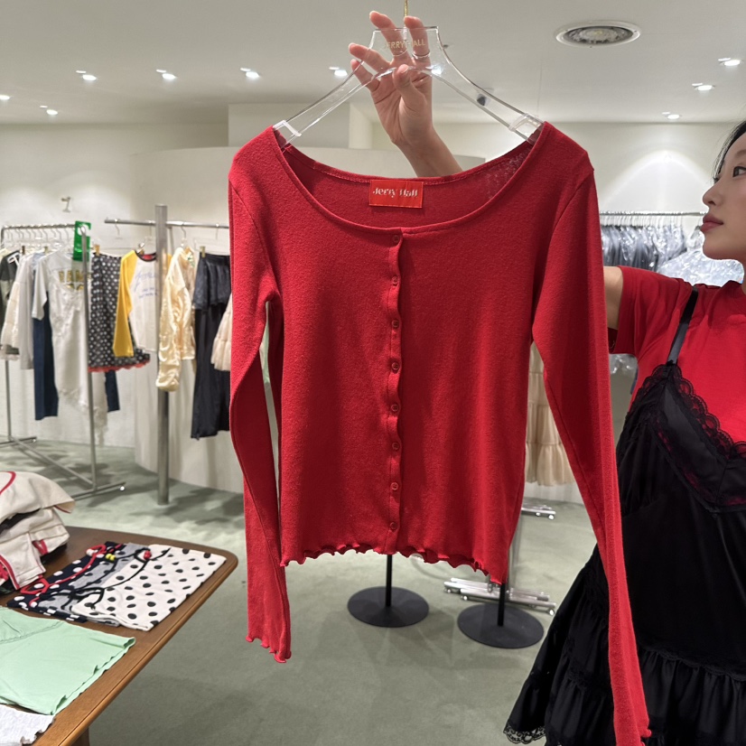 JERRY HALL-P東大門代購女士新品職業針織衫不含內搭棉質開衫JERRY HALL針織衫圖色1