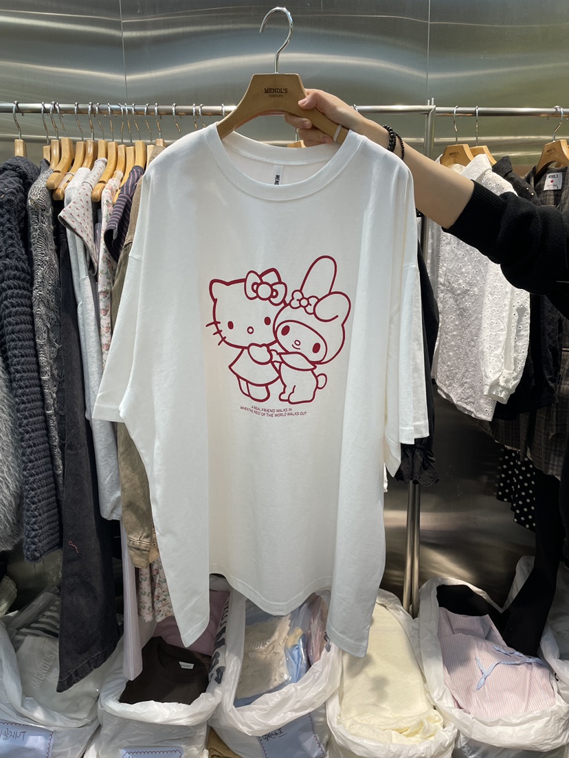 MENDL S韓國代購女裝新品26春夏時尚休閑熱賣真品人氣T恤MENDL ST恤圖色1