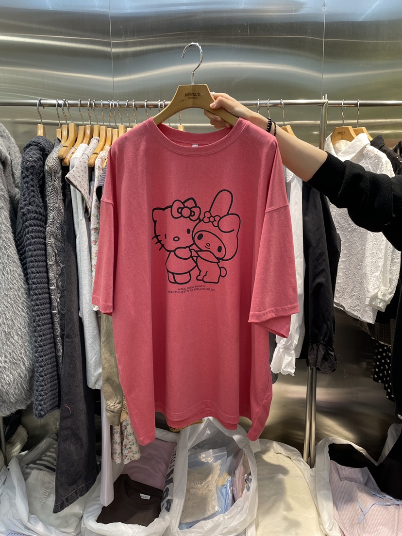 MENDL S韓國代購女裝新品26春夏時尚休閑熱賣真品人氣T恤MENDL ST恤圖色2