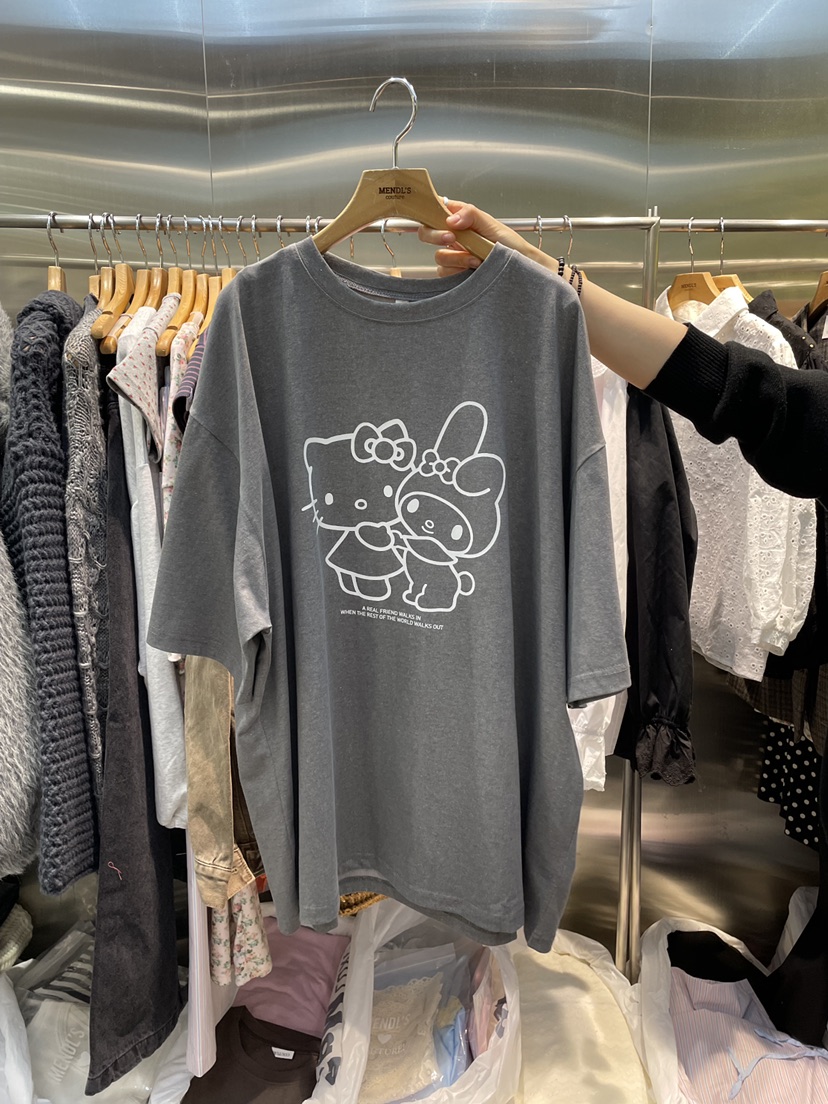 MENDL S韓國代購女裝新品26春夏時尚休閑熱賣真品人氣T恤MENDL ST恤圖色3