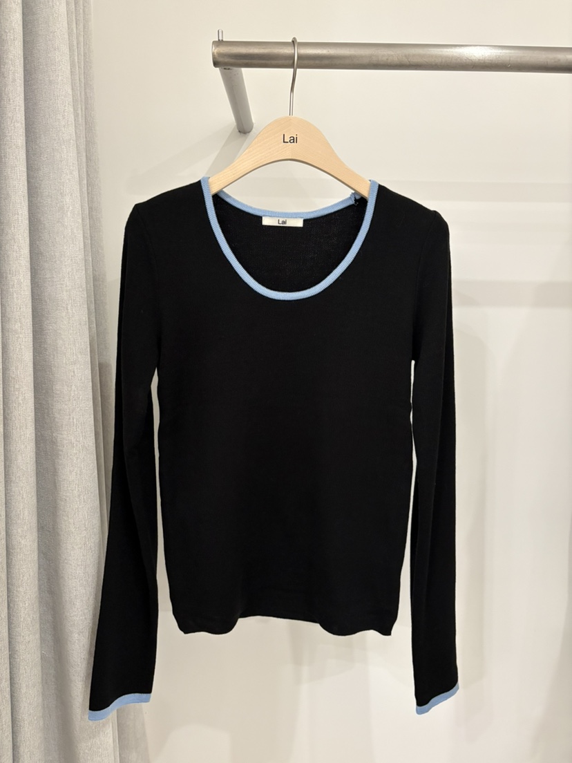 LAI東大門代購女裝新品人氣時尚熱賣真品休閑26春夏長袖T恤Lai長袖T恤圖色3