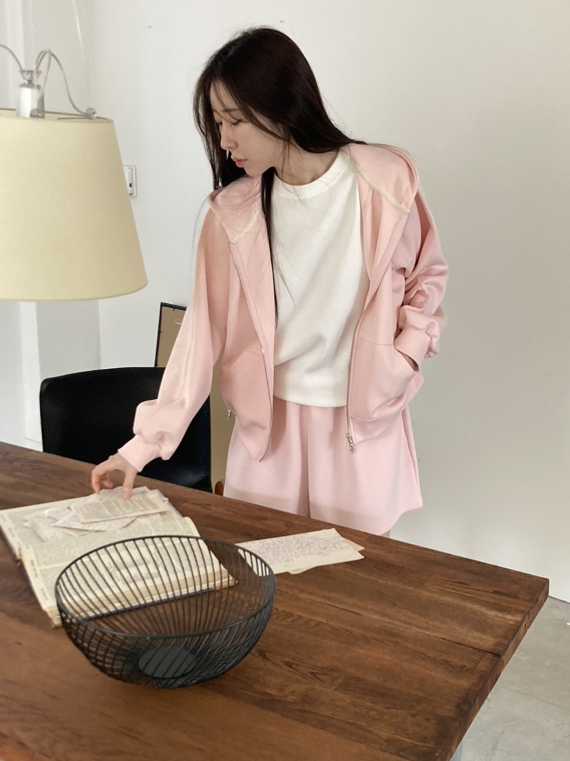 LE AVE東大門直郵女士新款職業人氣熱賣26春夏時尚衛衣拉鏈LE AVE衛衣