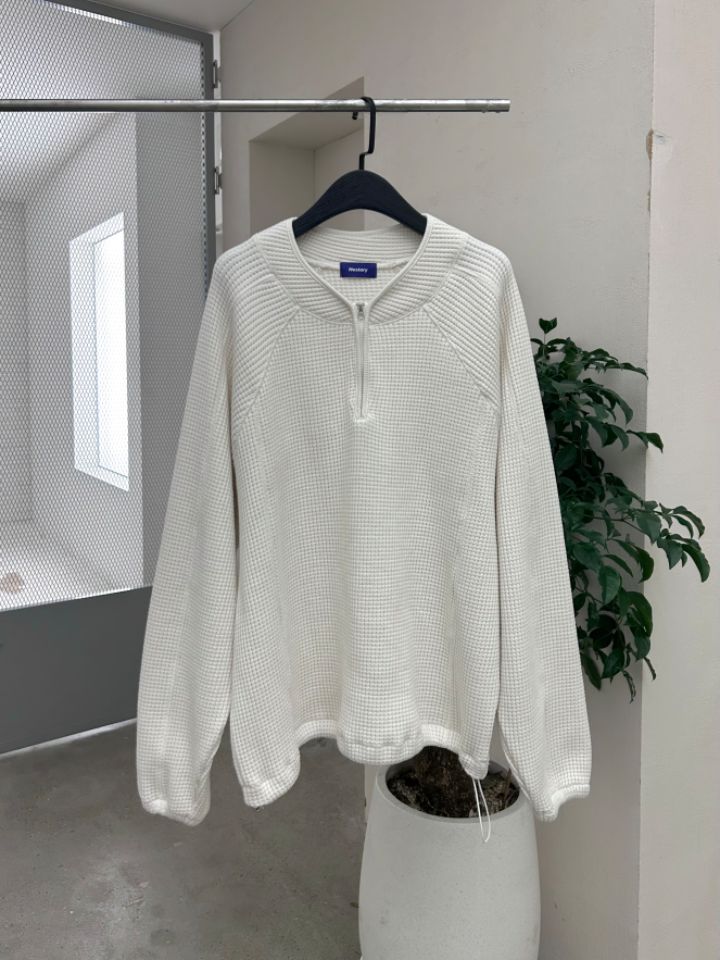HESTORY韓國直郵實拍女士新品時尚推薦針織衫男女同款拉鏈HESTORY針織衫圖色2