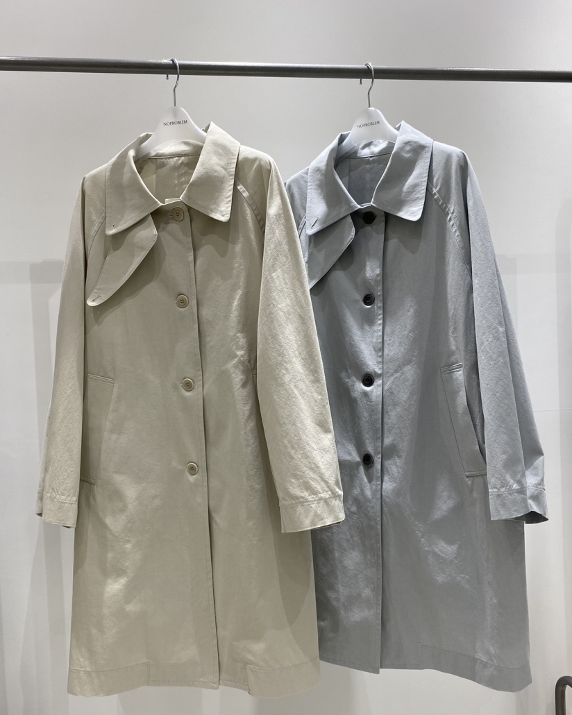 NOPROBLEM韓國代購女裝新品人氣26春夏熱賣推薦休閑長款風衣NOPROBLEM長款風衣