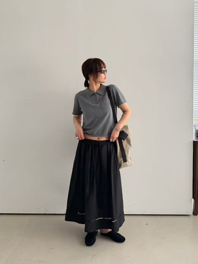 OLI SEOUL東大門實拍女裝新品職業真品26春夏休閑時尚長裙OLI SEOUL長裙