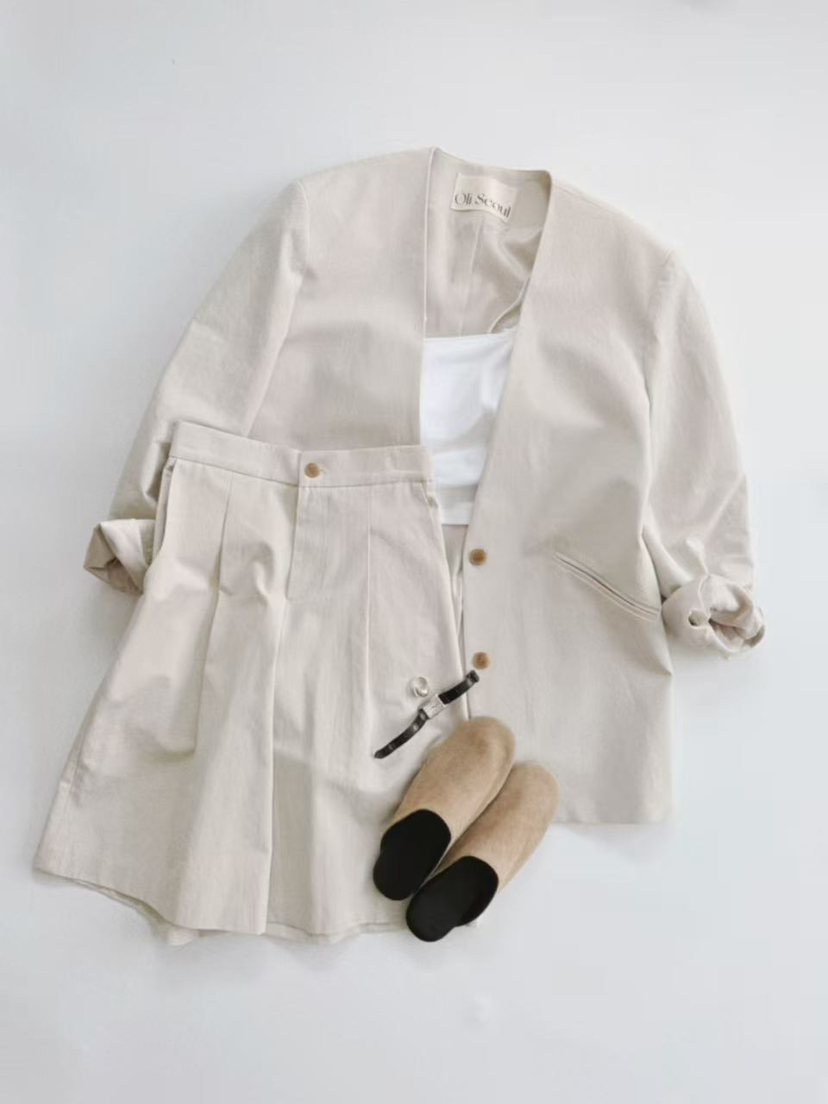 OLI SEOUL東大門直郵女裝新品26春夏熱賣休閑推薦職業夾克OLI SEOUL夾克