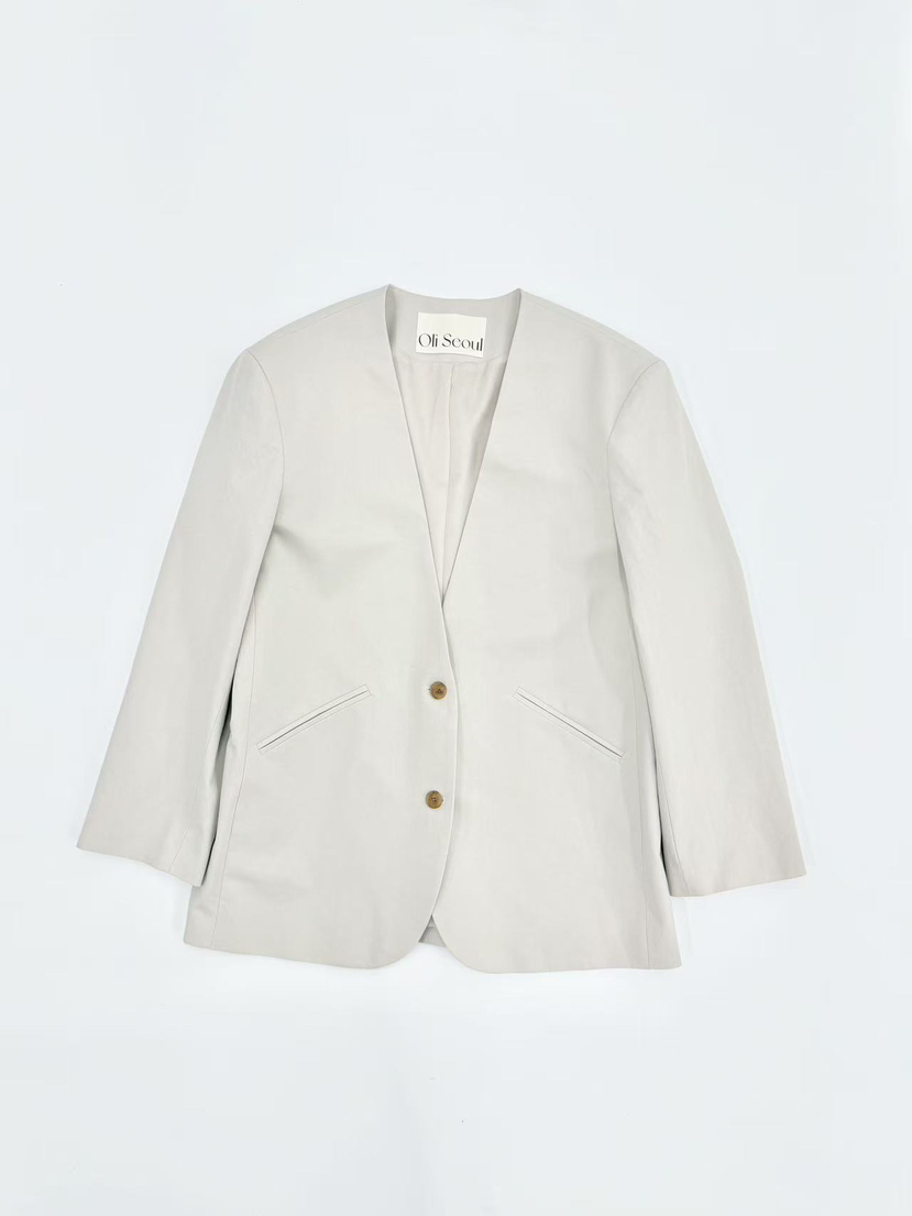 OLI SEOUL東大門直郵女裝新品26春夏熱賣休閑推薦職業夾克OLI SEOUL夾克圖色1