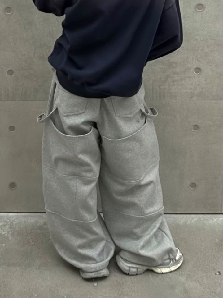 HESTORY韓國直郵實拍女士新品職業人氣休閑褲男女同款雙面HESTORY休閑褲