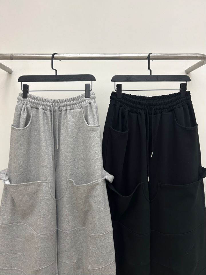 HESTORY韓國直郵實拍女士新品職業人氣休閑褲男女同款雙面HESTORY休閑褲