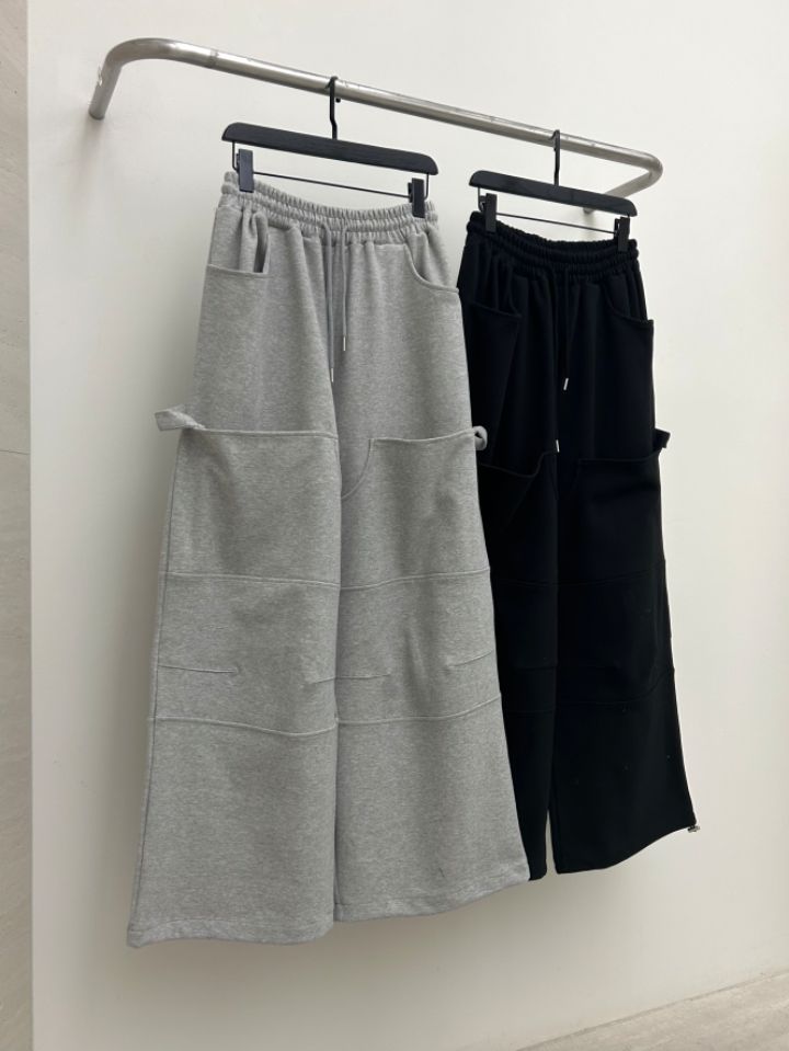 HESTORY韓國直郵實拍女士新品職業人氣休閑褲男女同款雙面HESTORY休閑褲