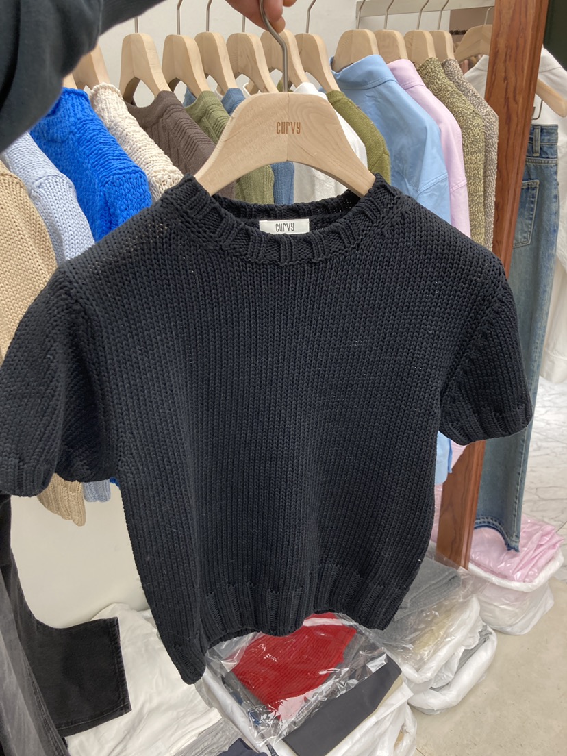 CURVY東大門直郵女士新品人氣休閑時尚26春夏推薦針織衫棉CURVY針織衫圖色1