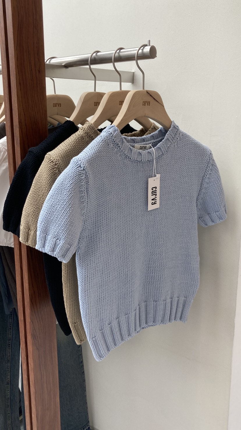 CURVY東大門直郵女士新品人氣休閑時尚26春夏推薦針織衫棉CURVY針織衫圖色3左三色