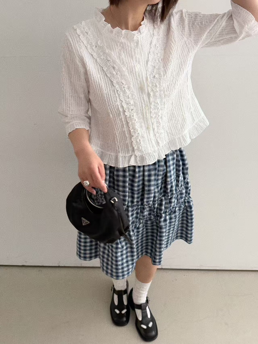 OLI SEOUL東大門代購女士新款職業時尚人氣真品襯衫蕾絲衫OLI SEOUL襯衫/蕾絲衫