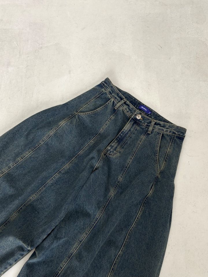 HESTORY東大門實拍女士新品職業時尚人氣熱賣牛仔褲男女同款HESTORY牛仔褲