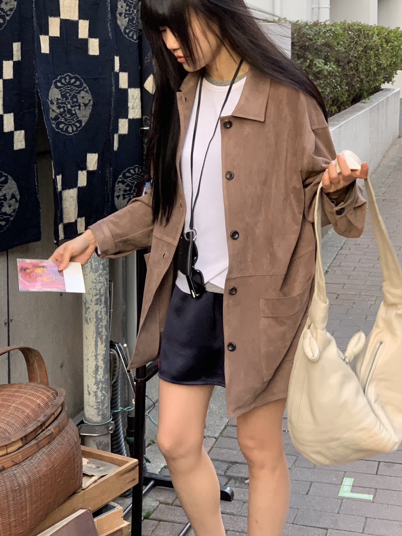 BAKING POWDER東大門直郵女士新款職業真品休閑人氣夾克絨BAKING POWDER夾克圖色1