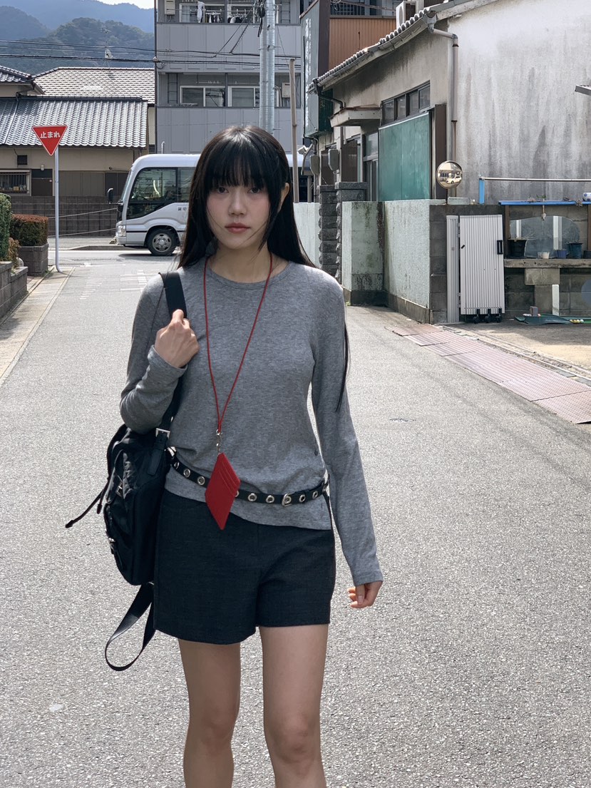 BAKING POWDER韓國代購女士新品熱賣職業休閑真品長袖T恤BAKING POWDER長袖T恤圖色2