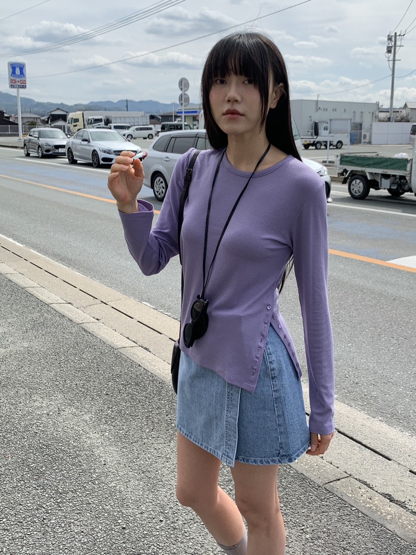 BAKING POWDER韓國代購女士新品熱賣職業休閑真品長袖T恤BAKING POWDER長袖T恤圖色4