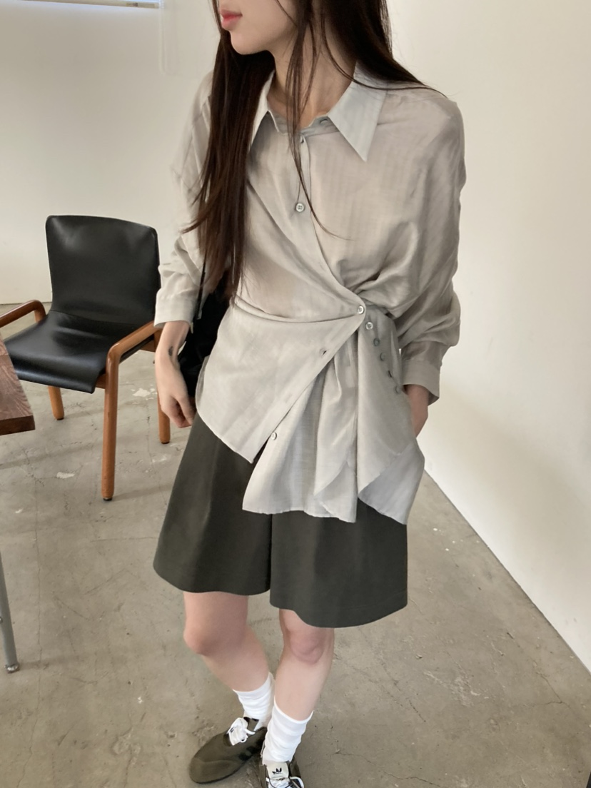 LE AVE東大門代購女裝新款26春夏熱賣推薦職業襯衫蕾絲衫LE AVE襯衫/蕾絲衫